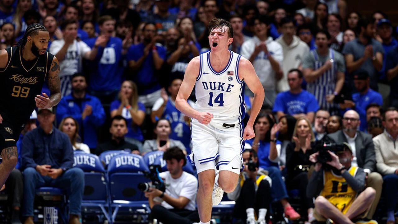 Freshman Nik Khamenia made his presence felt in Duke's first exhibition ... Freshman Nik Khamenia made his presence felt in Duke's first exhibition ...